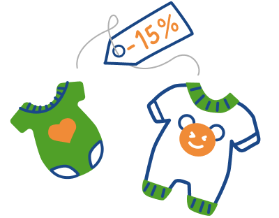 Zľava 15 % na nákup detského oblečenia