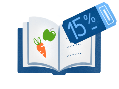 Zľava 15% na knihy o stravovaní